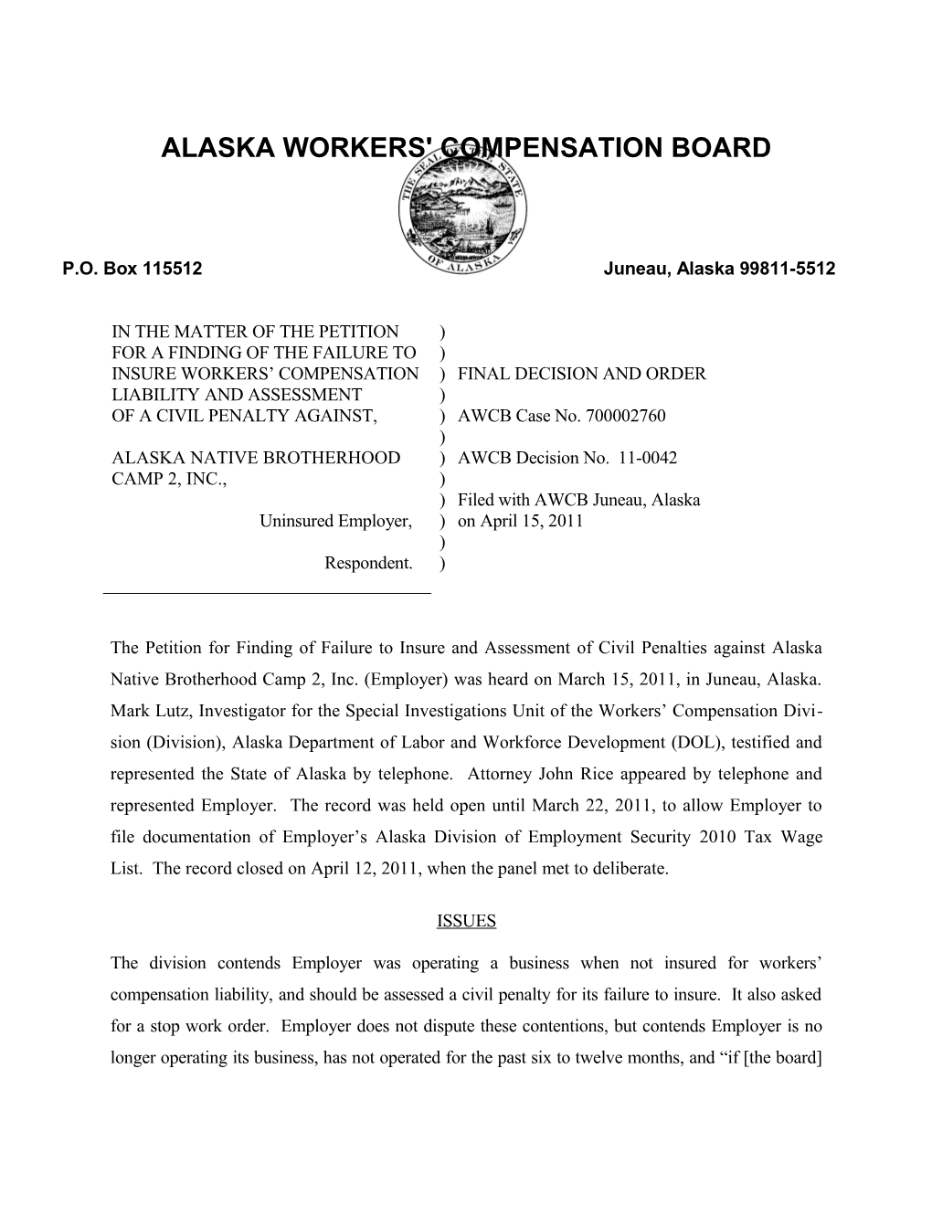 Alaska Workers' Compensation Board s3