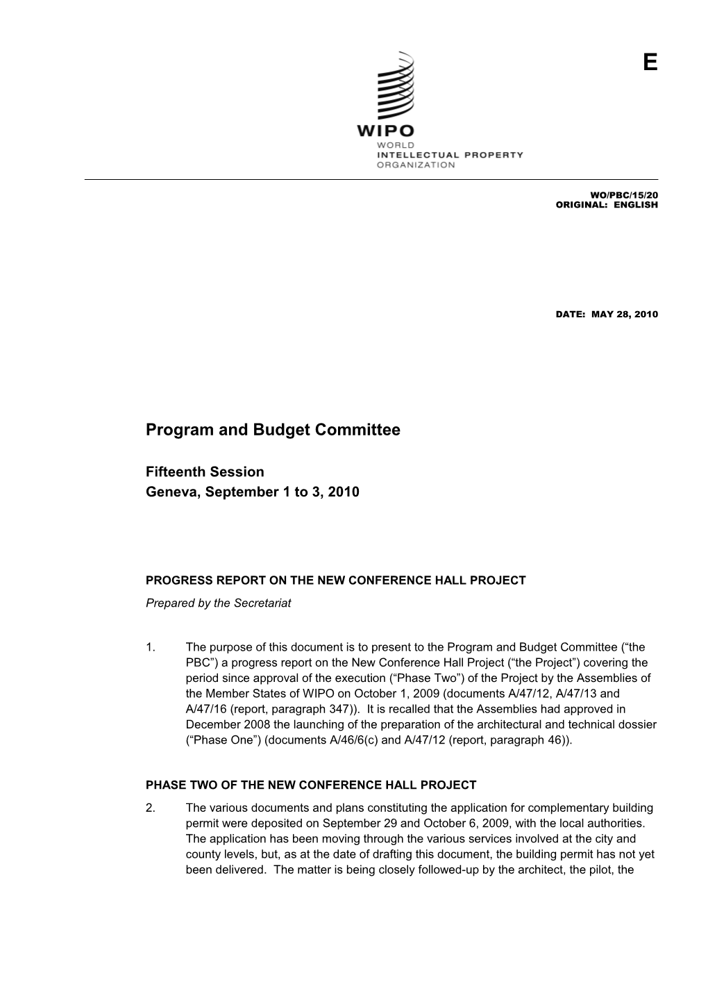 Program and Budget Committee s1