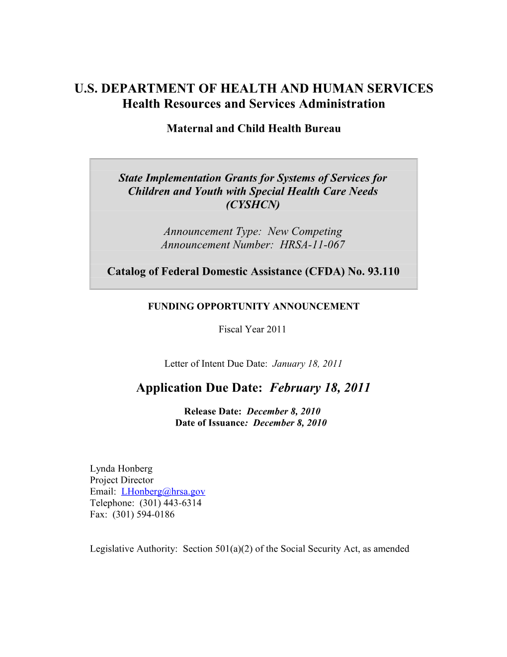 U.S. Department of Health and Human Services s1