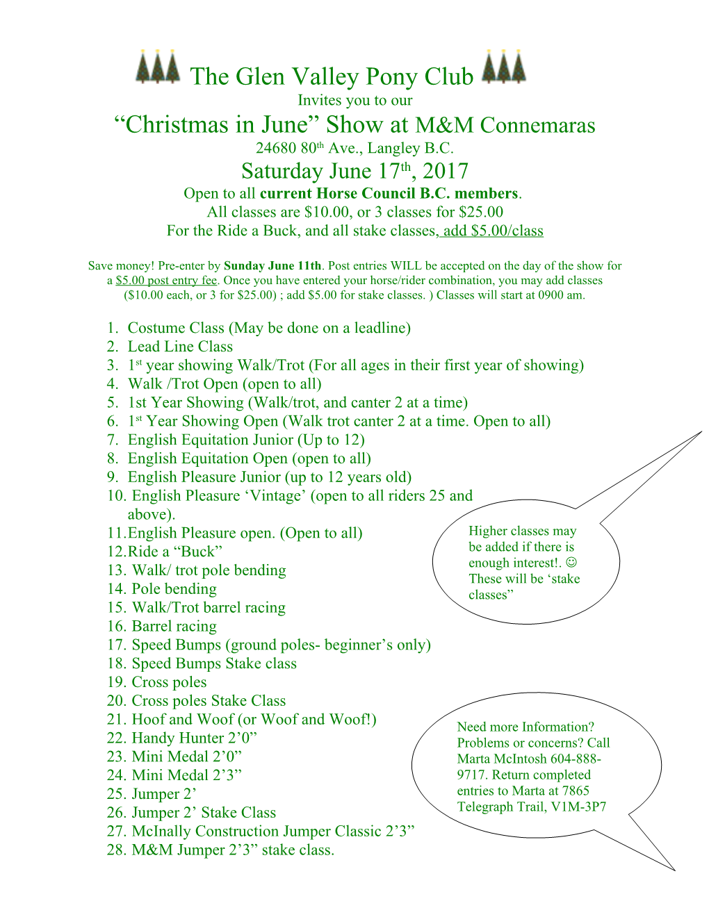 Christmas in June Show at M&M Connemaras