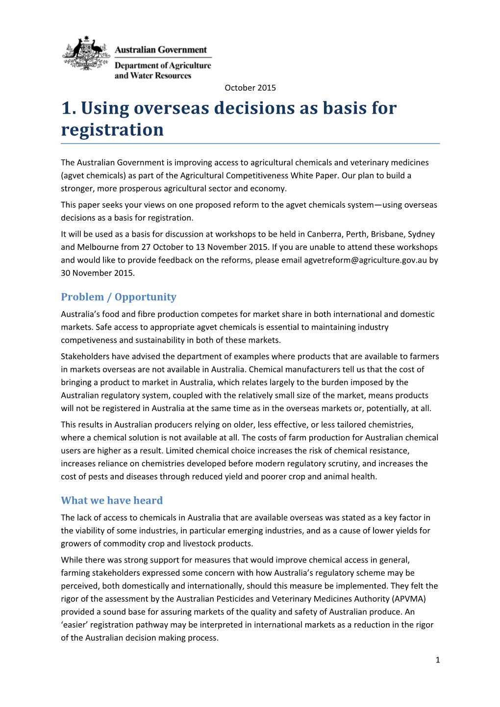 1. Using Overseas Decisions As Basis for Registration