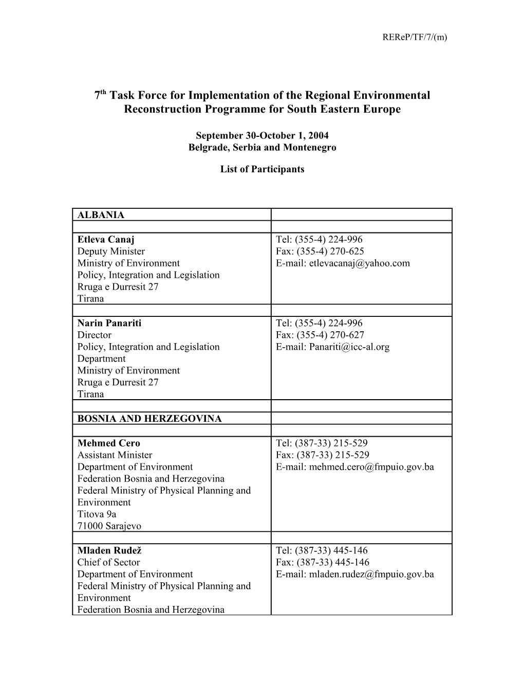 List of Participants s3