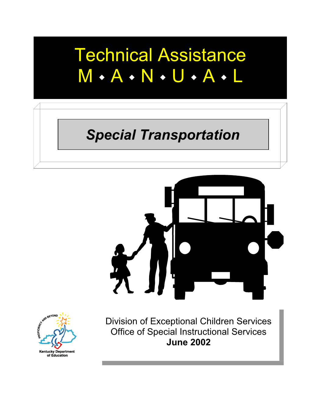 Special Education Technical Assistance Transportation Manual