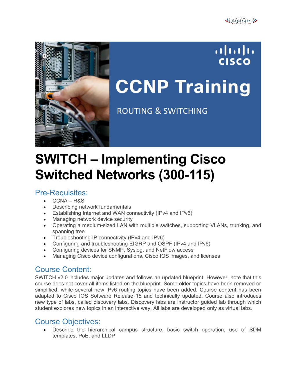 SWITCH Implementing Cisco Switched Networks(300-115)