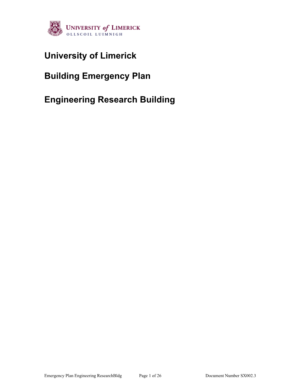 University of Limerick s1