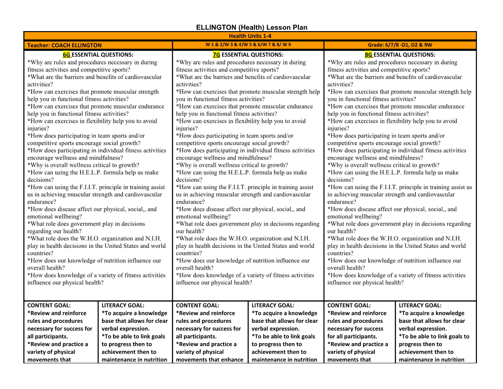 Lesson Plans - Dates: Mar