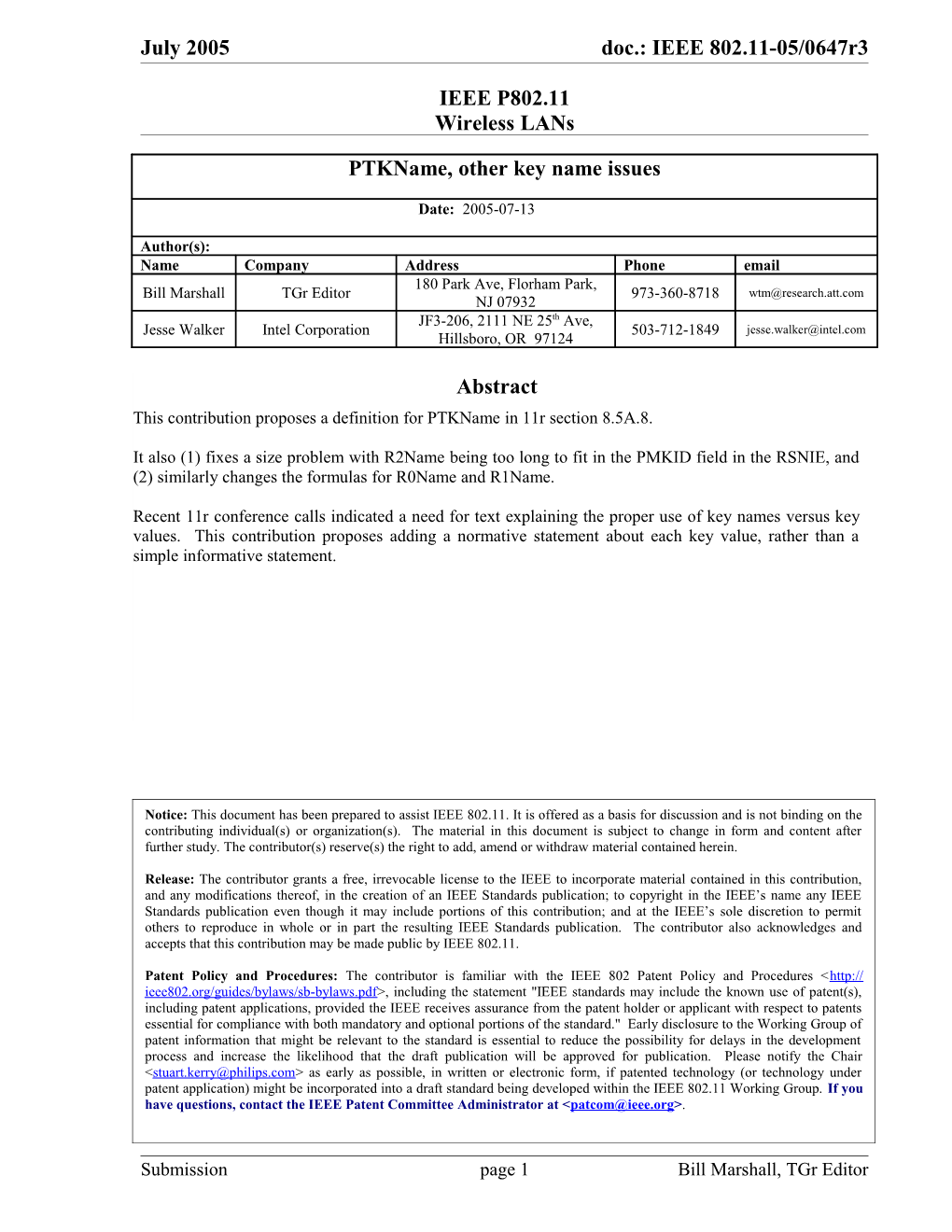 IEEE P802.11 Wireless Lans s27