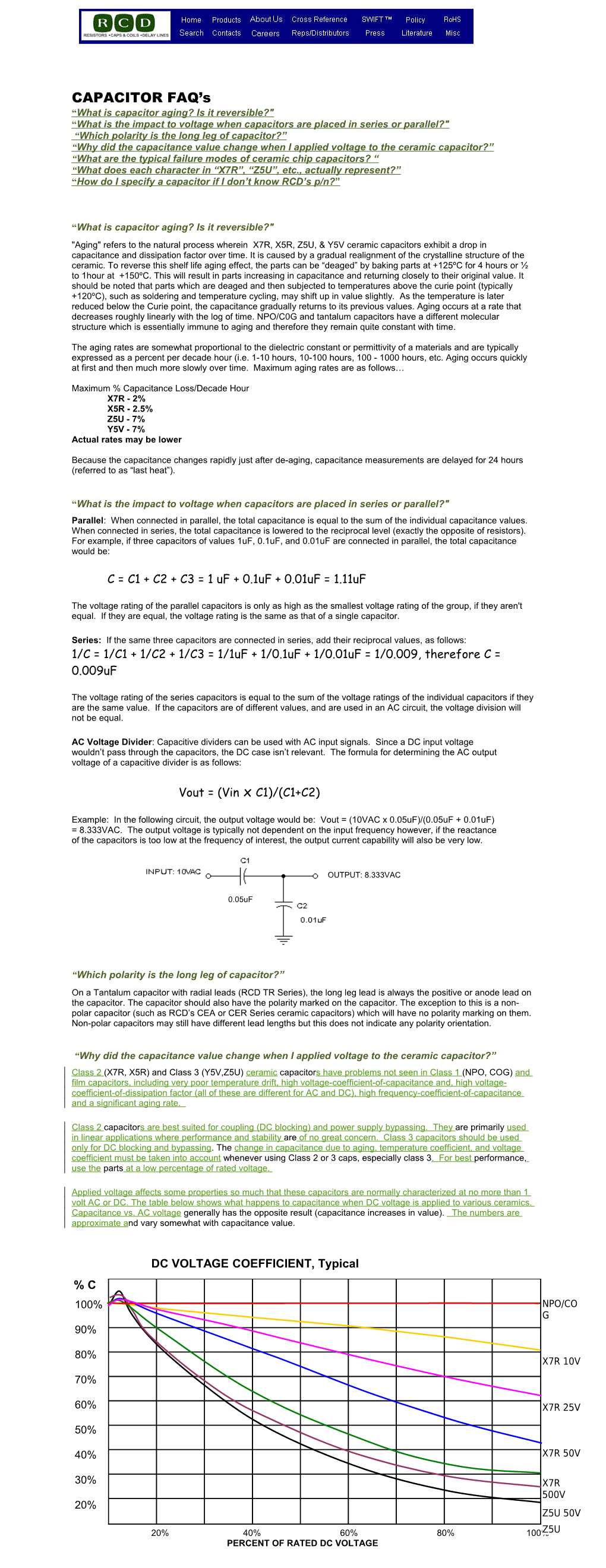 How Do I Specify a Capacitor If I Don T Know RCD S P/N