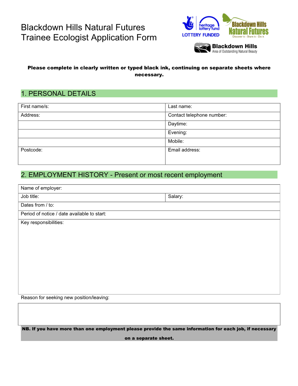 Application for Employment s23