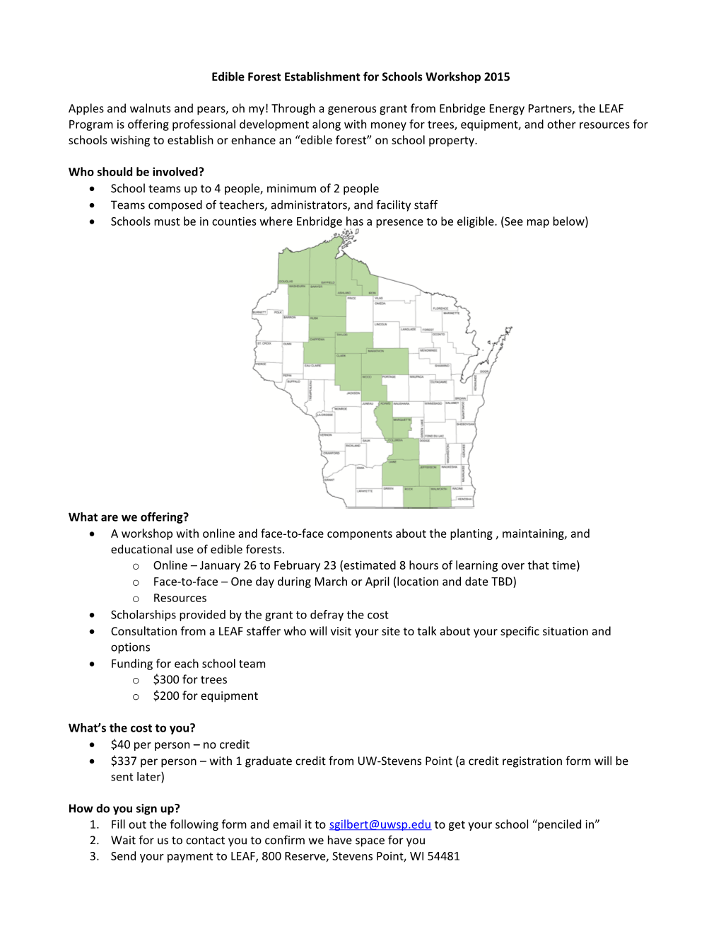 Edible Forest Establishment for Schools Workshop 2015