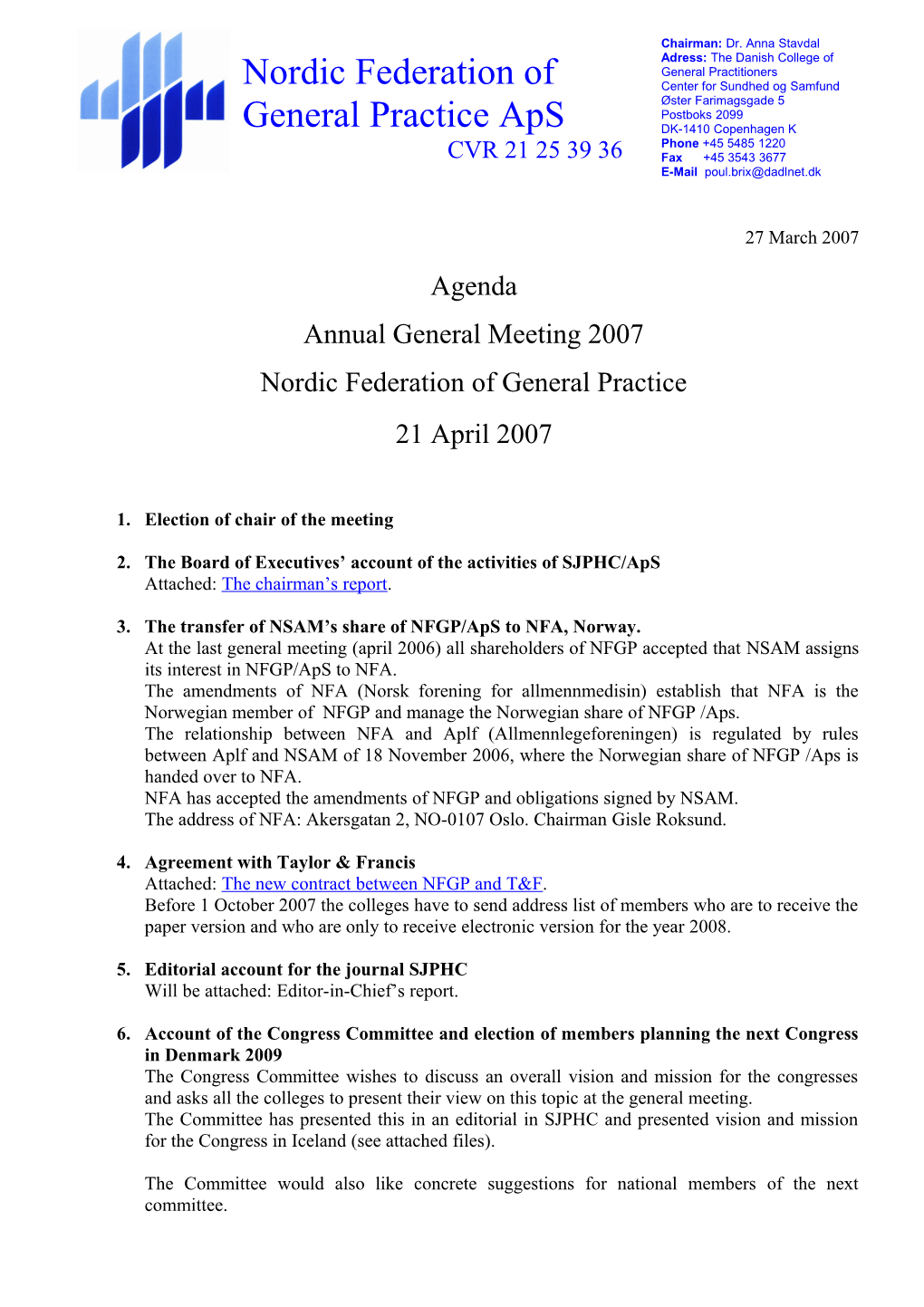 Nordic Federation of General Practice