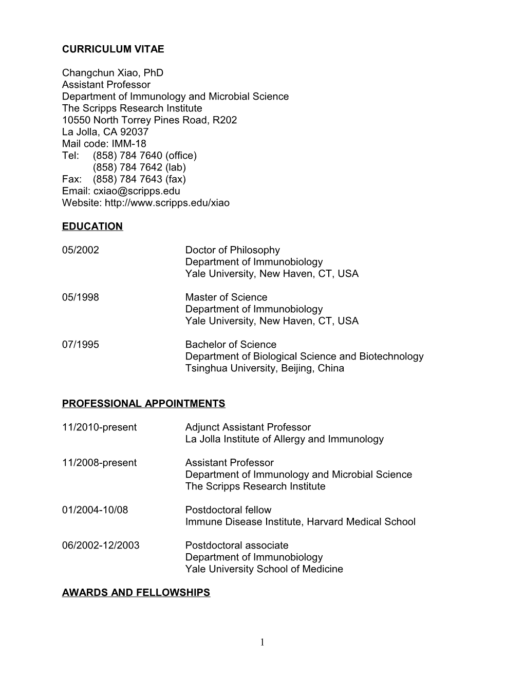 Department of Immunology and Microbial Science