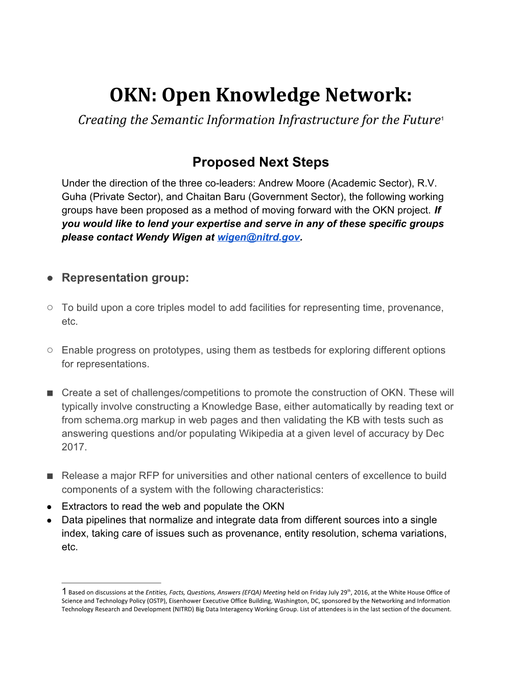 OKN: Open Knowledge Network