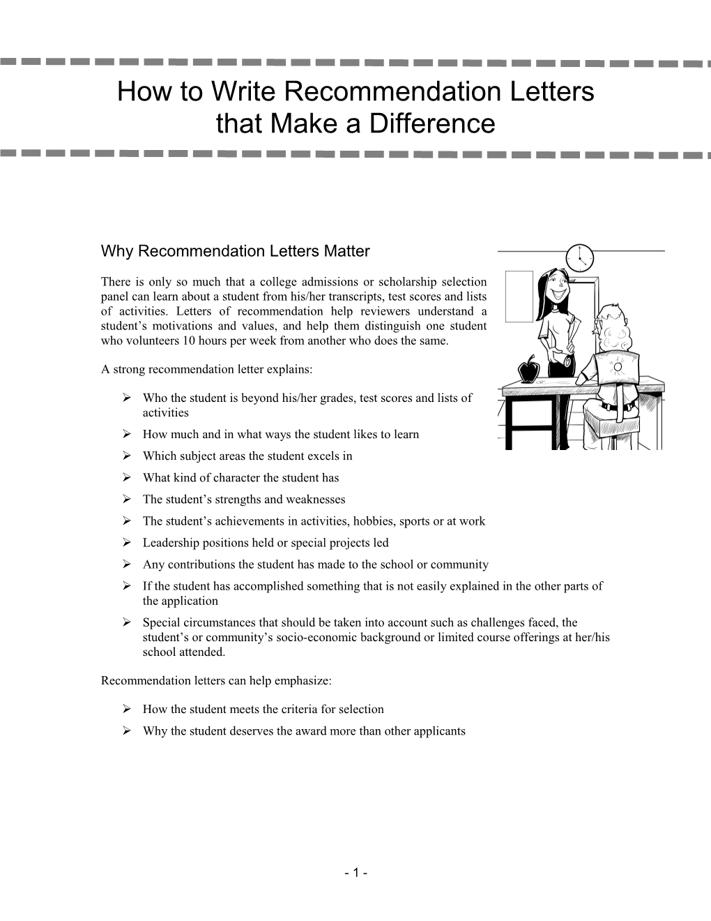 How to Write Recommendation Letters That Make a Difference