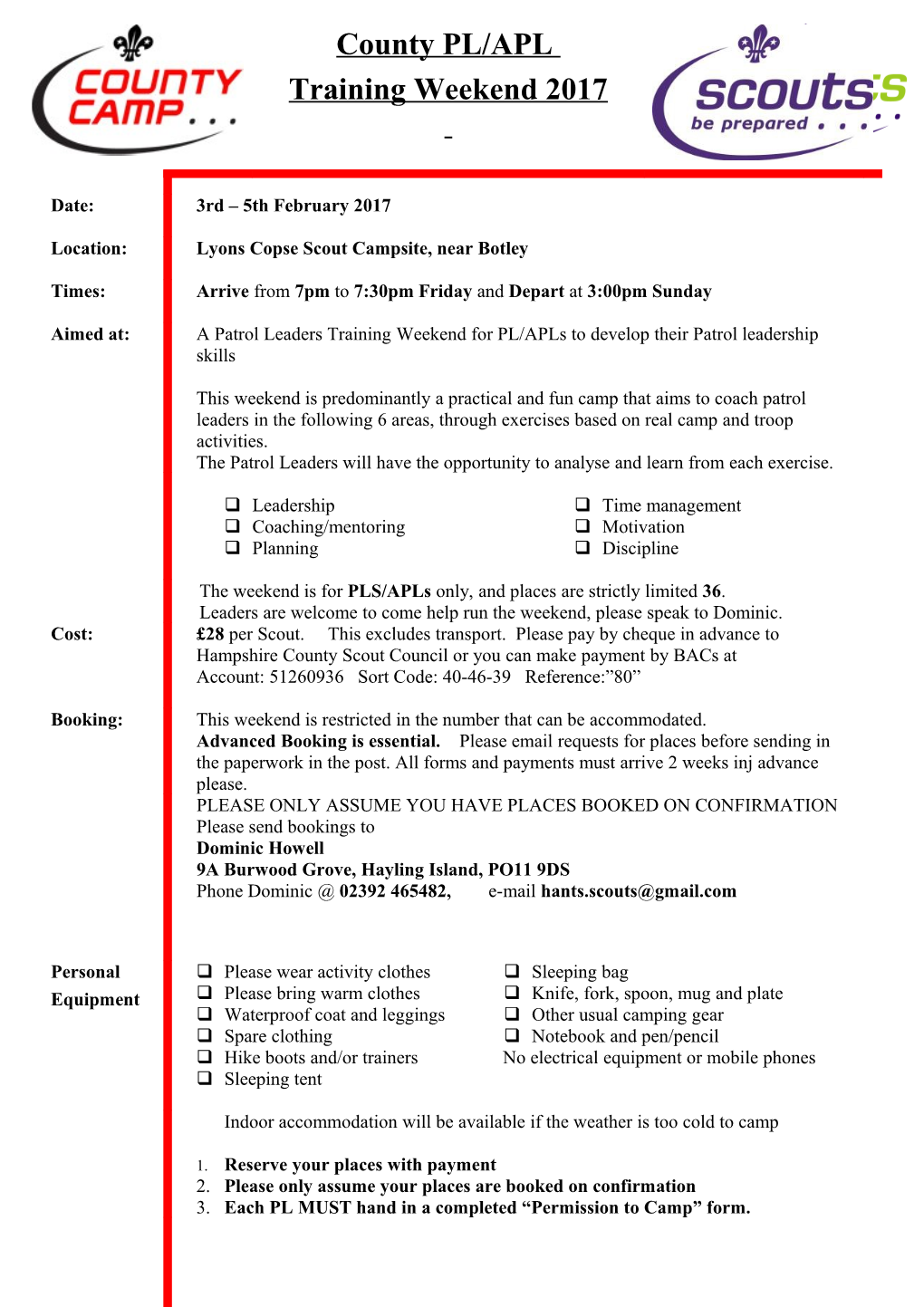 Value of the Cheque Enclosed Or Payment Made by Bacs (Please Confirm)