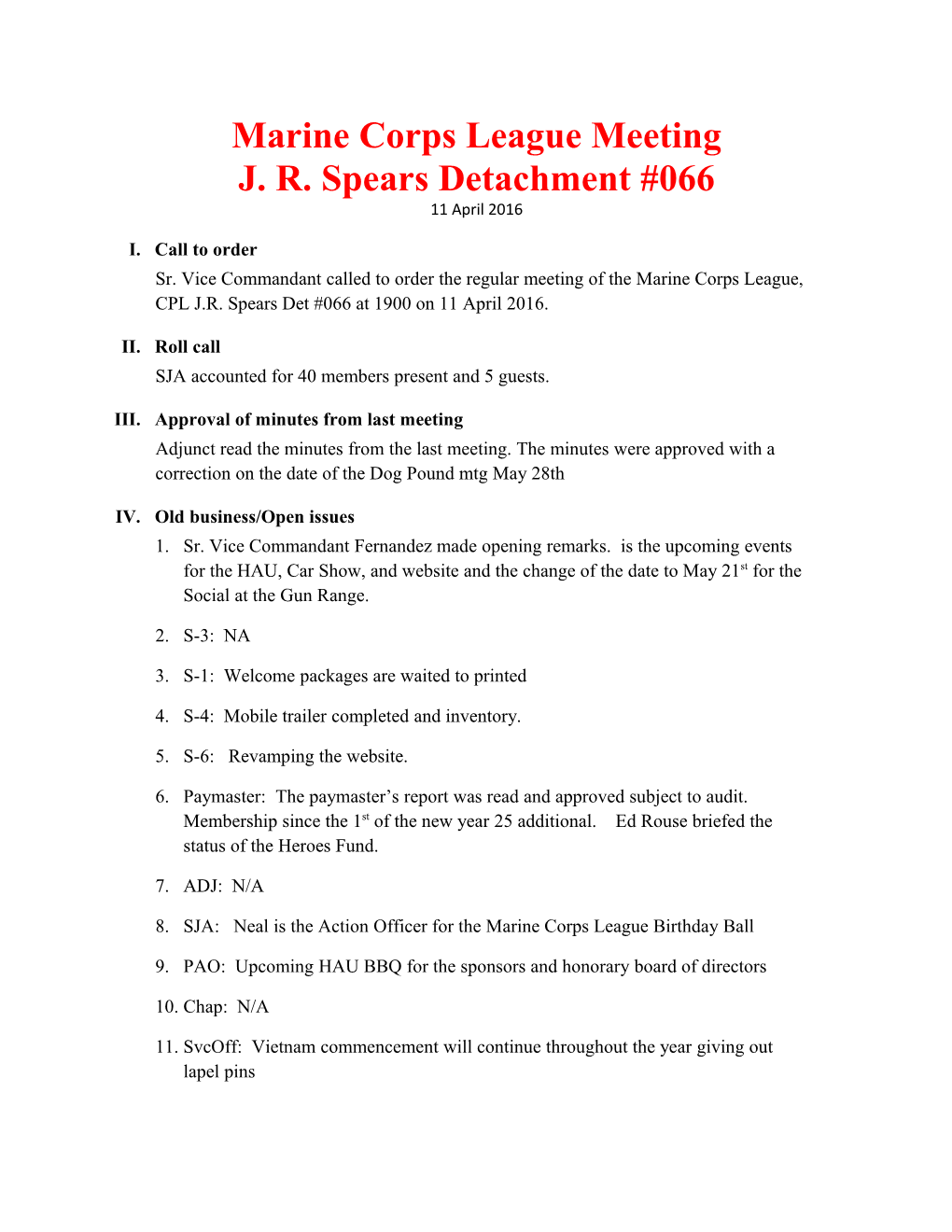 Formal Meeting Minutes s14