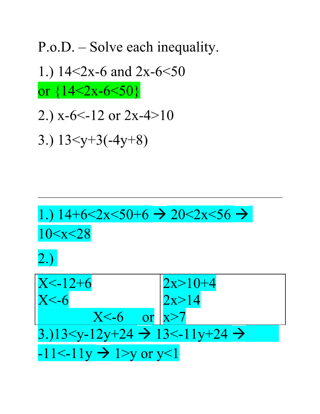 5-2: Solving Systems Using Tables, Graphs, Or a CAS (Computerized Algebraic Solver)