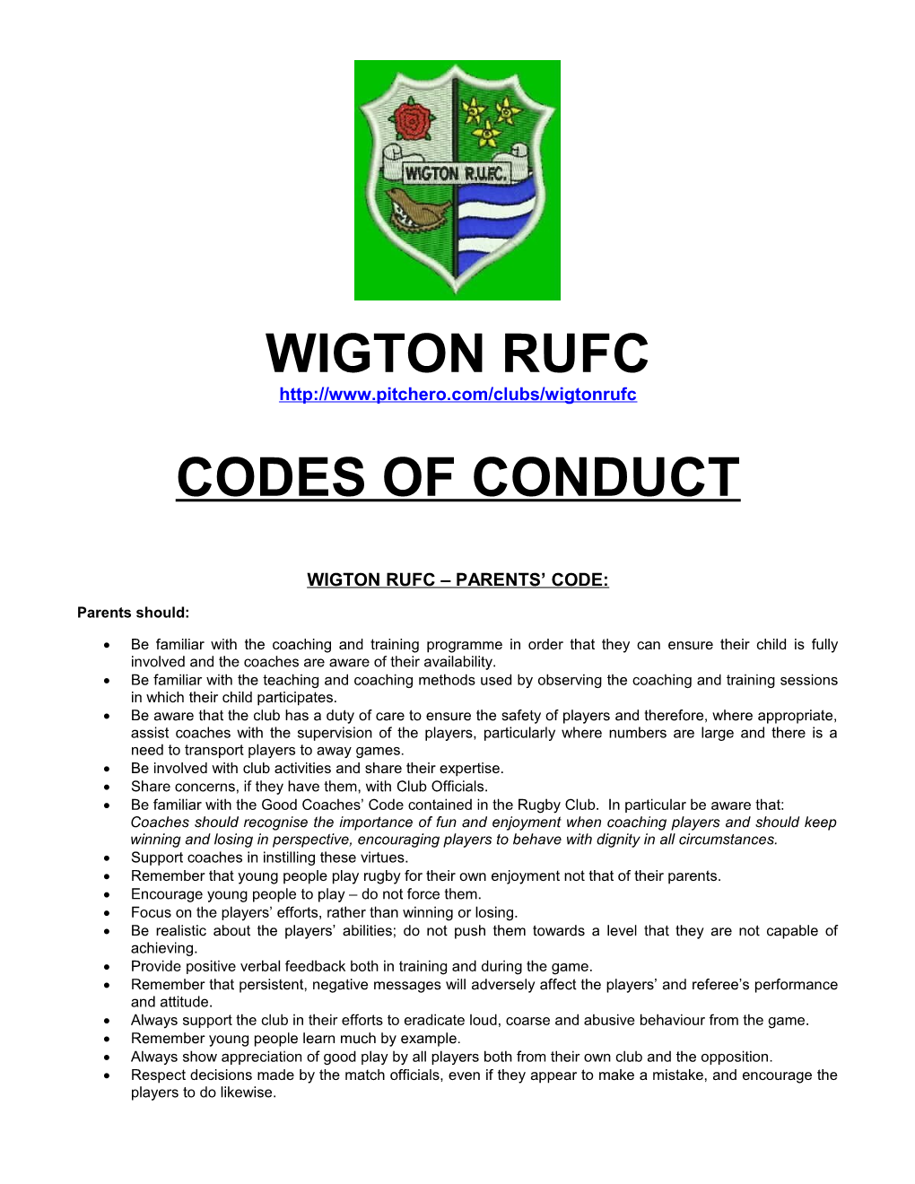 Wigton Junior Rugby