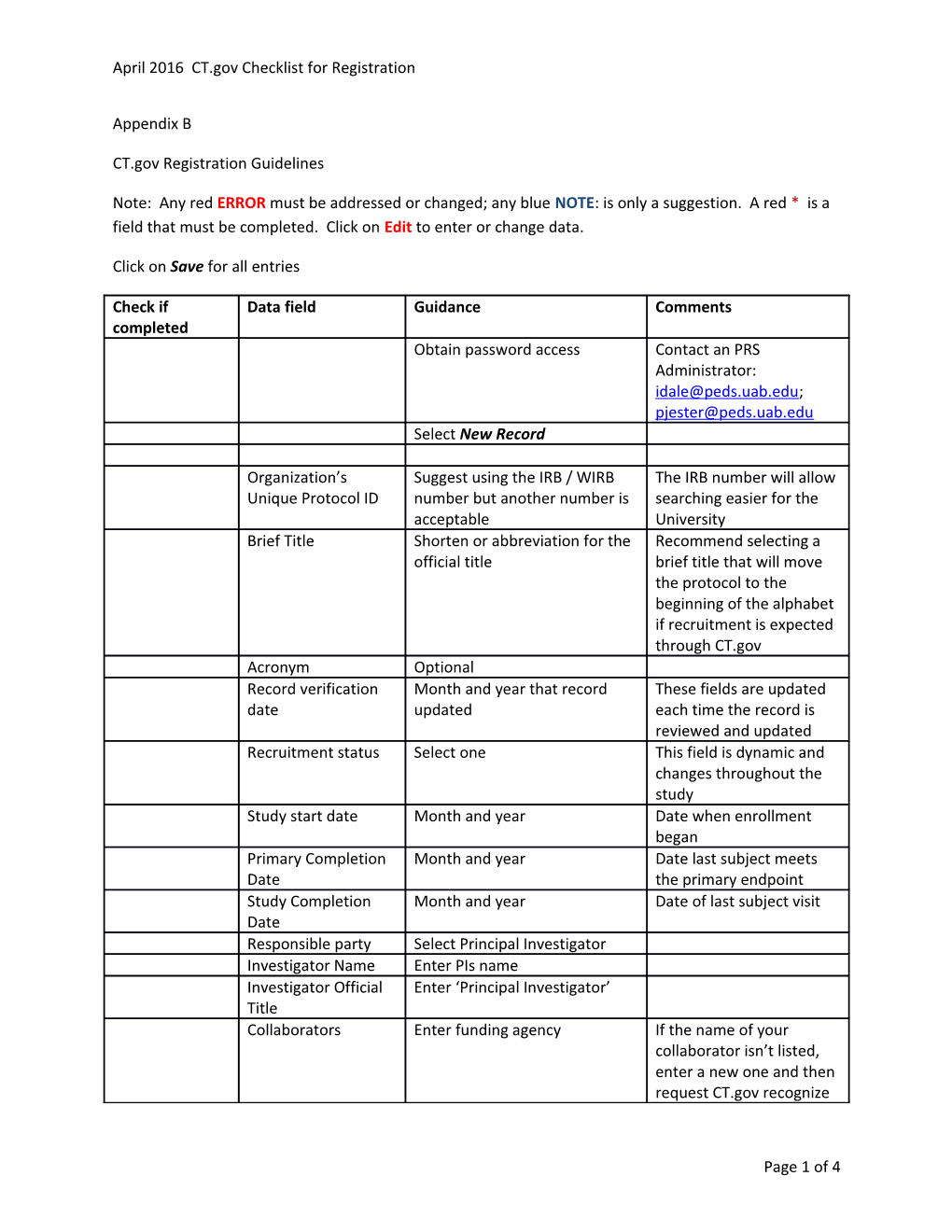 April 2016 CT.Gov Checklist for Registration