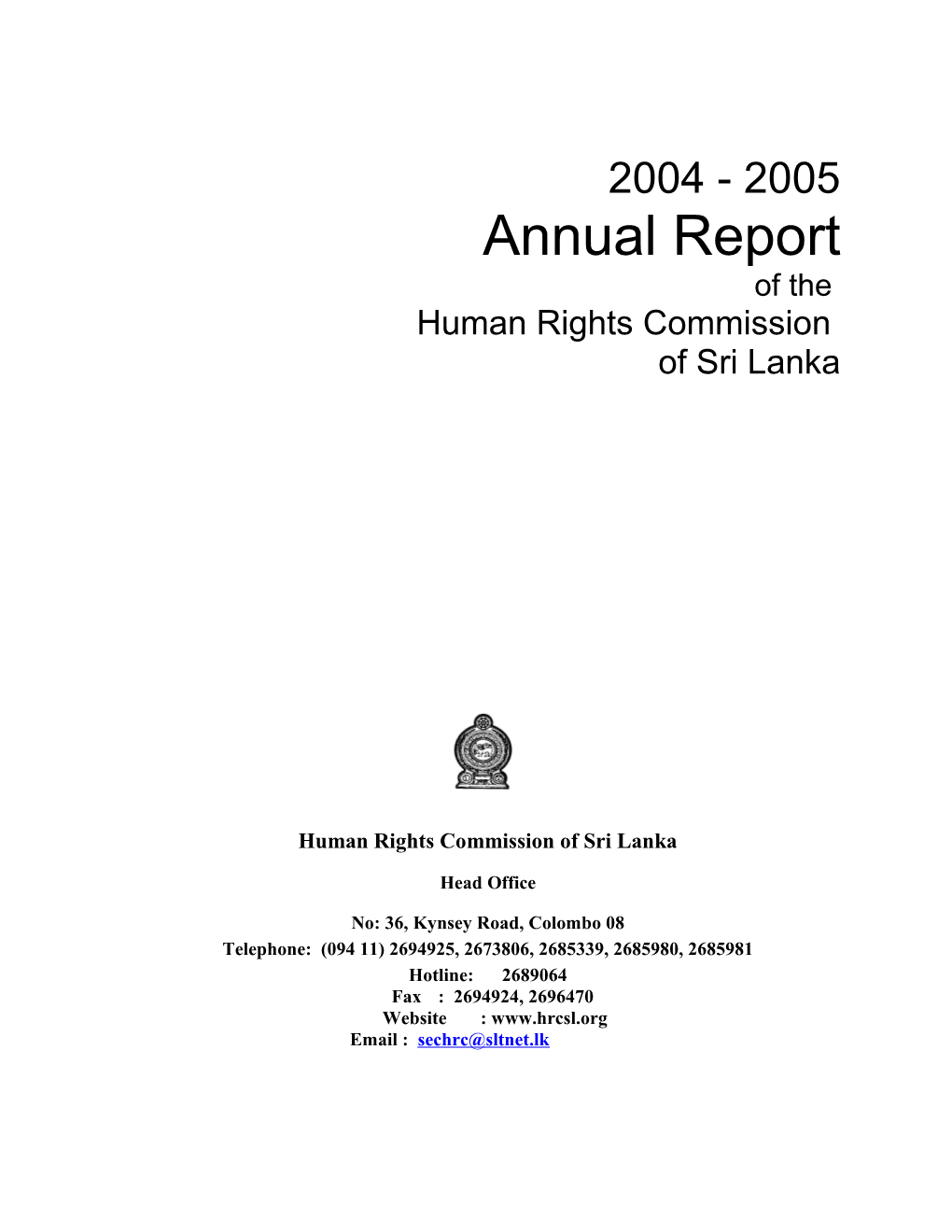 Human Rights Commission of Sri Lanka