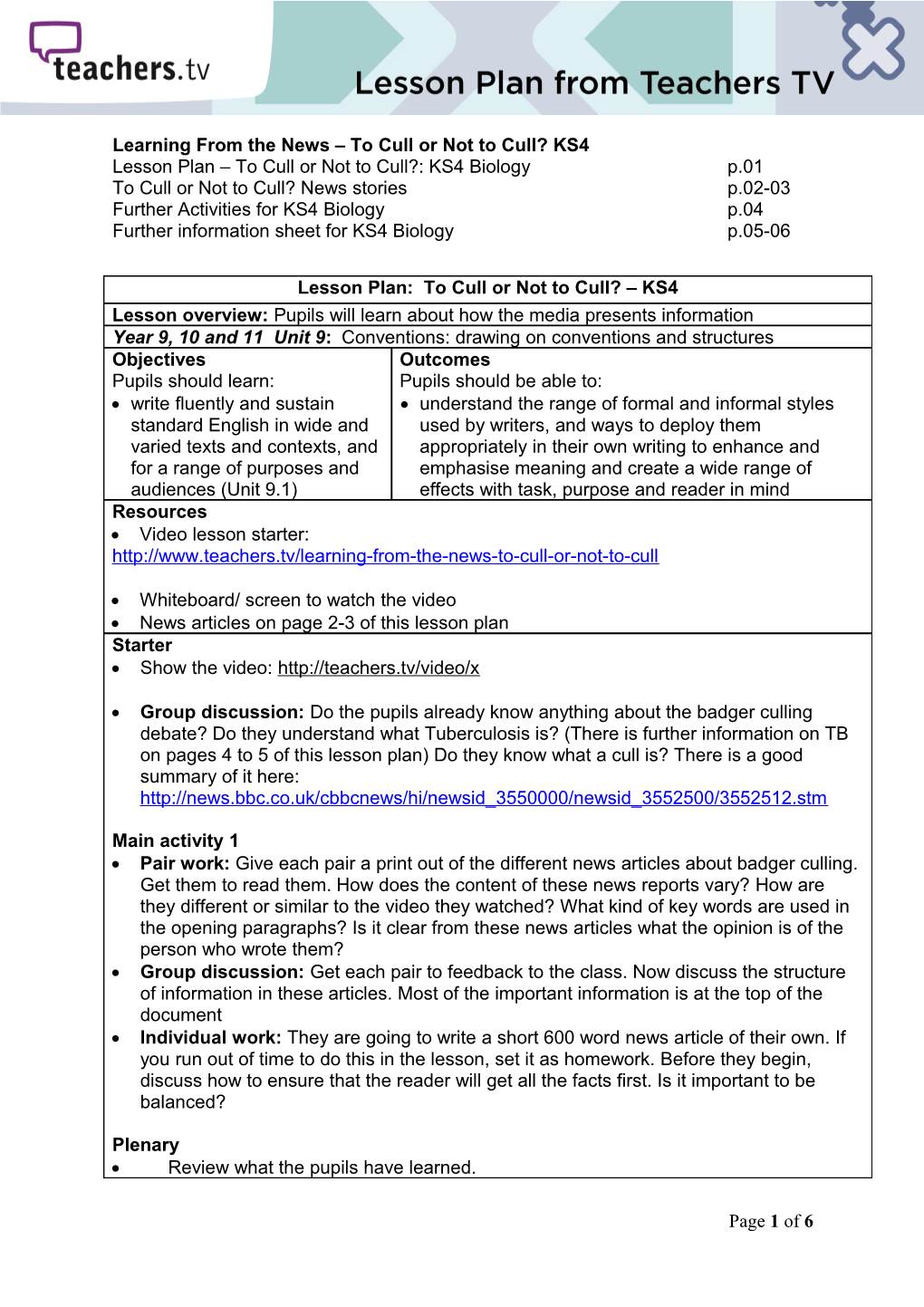 Title - Key Stage s3