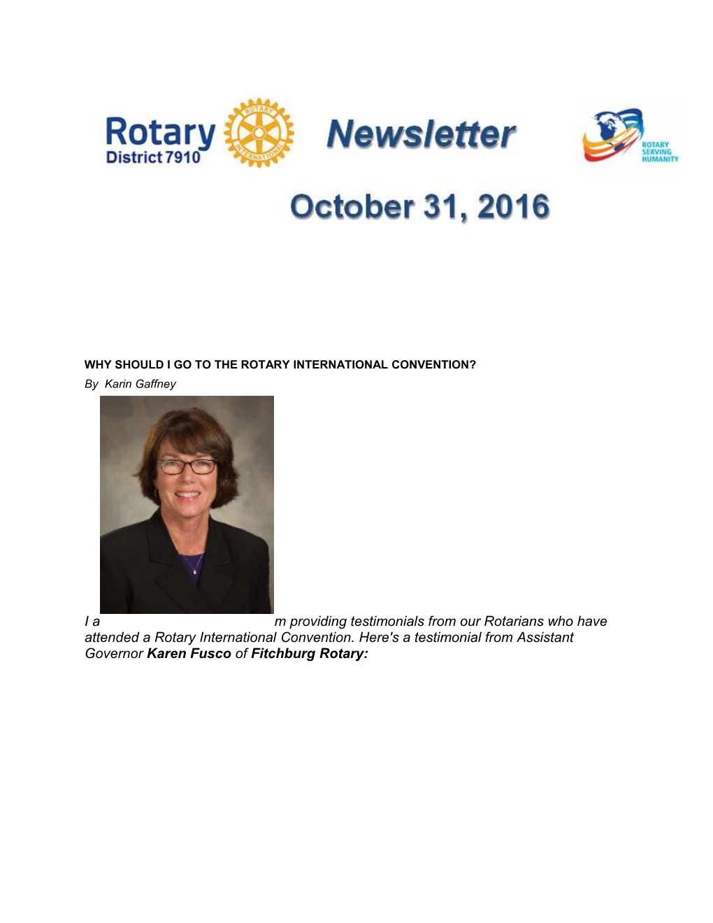 Why Should I Go to the Rotary International Convention?