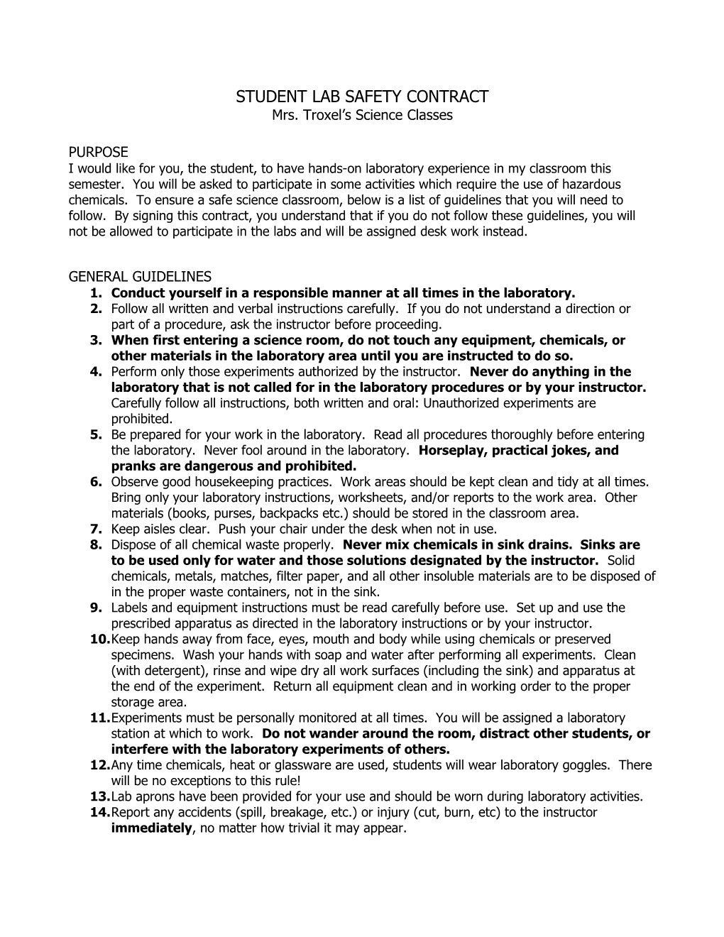 Student Safety Contract s1