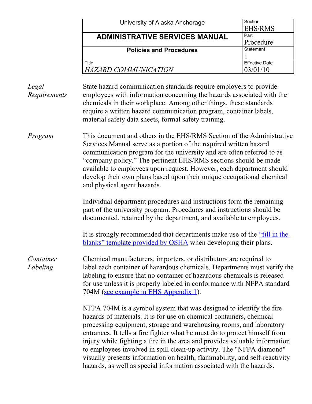 Legalstate Hazard Communication Standards Require Employers to Provide