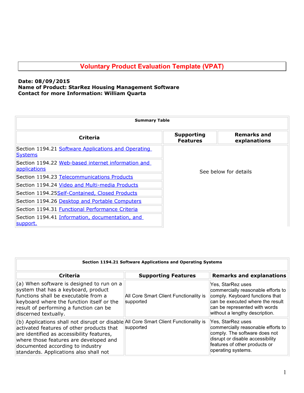 Section 508 Evaluation Template s1