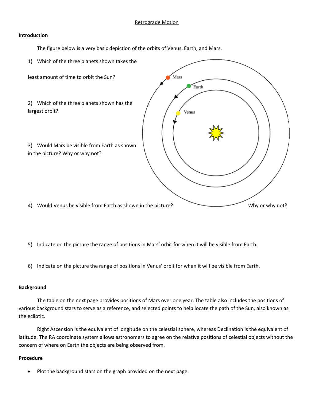 Retrograde Motion