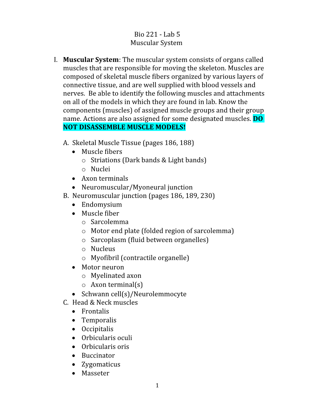 A. Skeletal Muscle Tissue (Pages 186, 188)