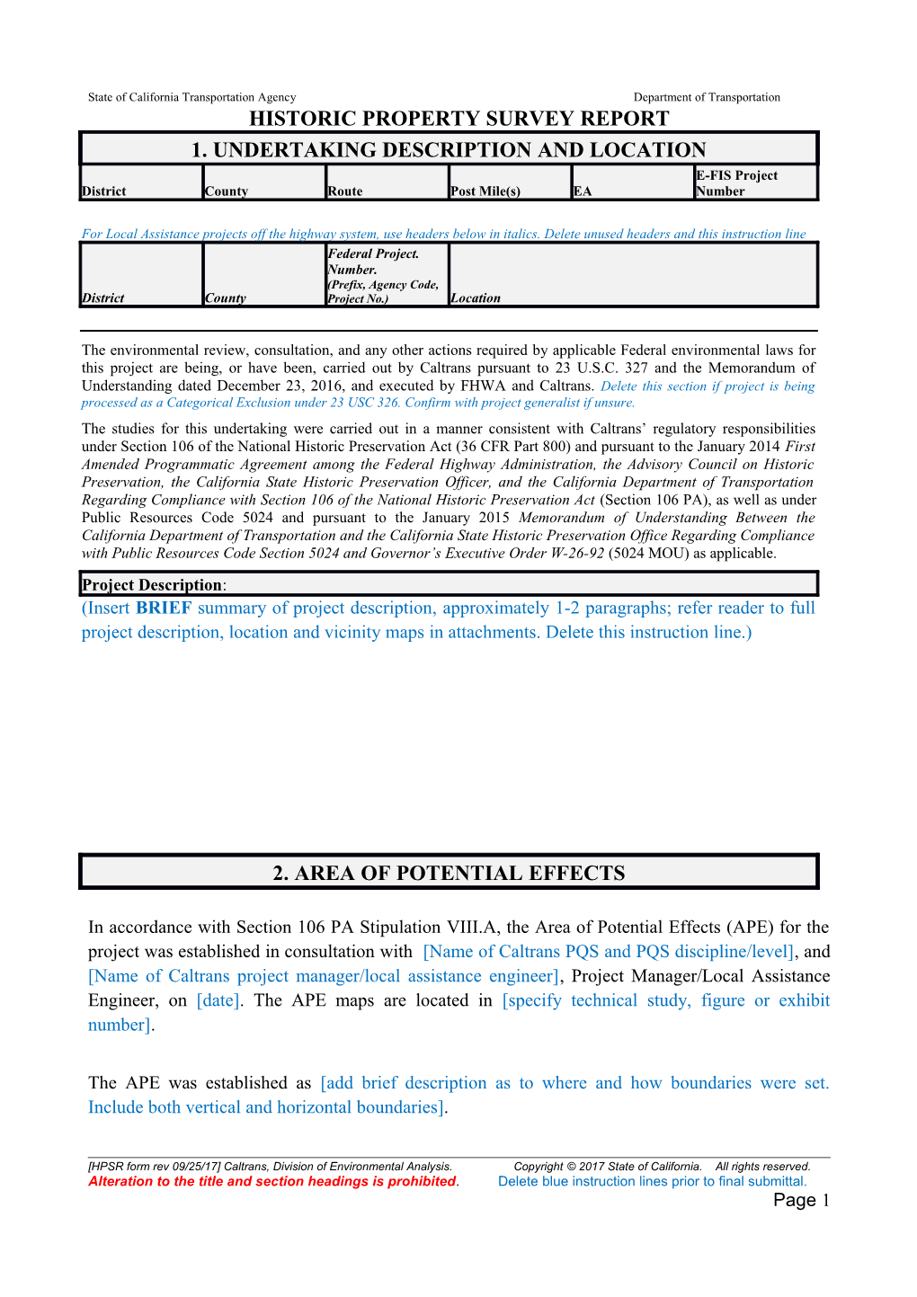 District ___ Caltrans PQS Level and Discipline Date