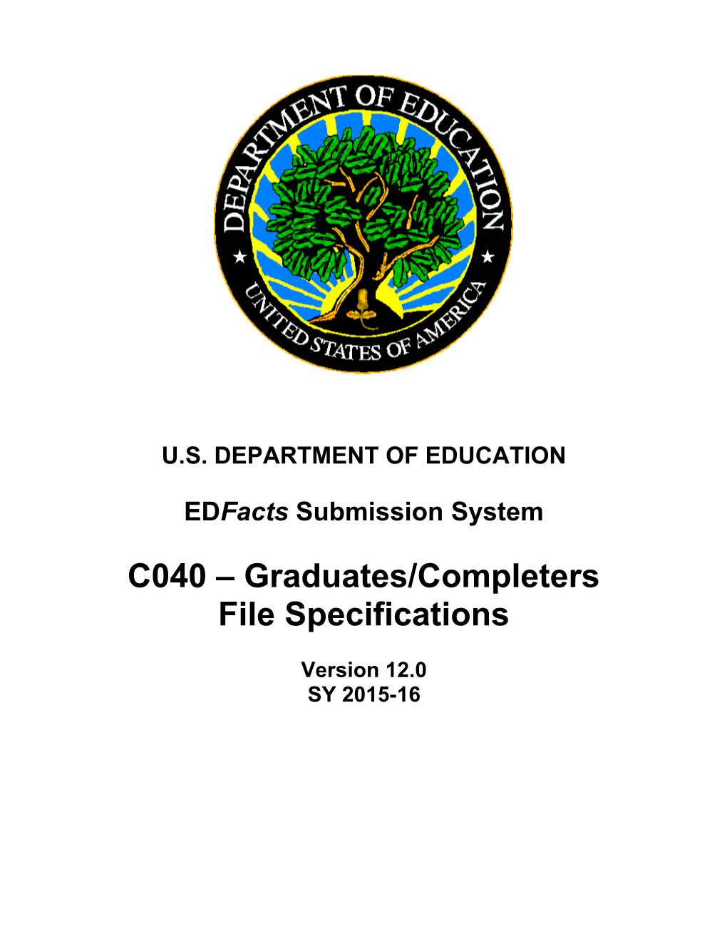 Graduates/Completers File Specifications (Msword)