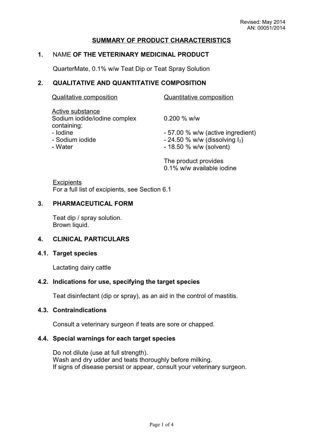 Summary of Product Characteristics s5