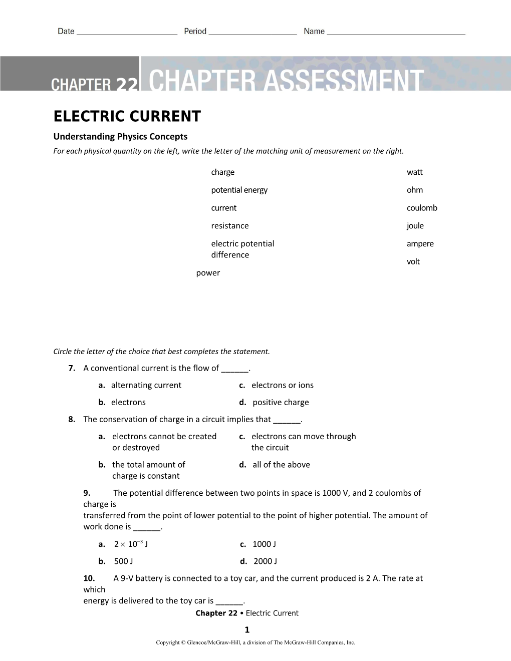 Electric Current