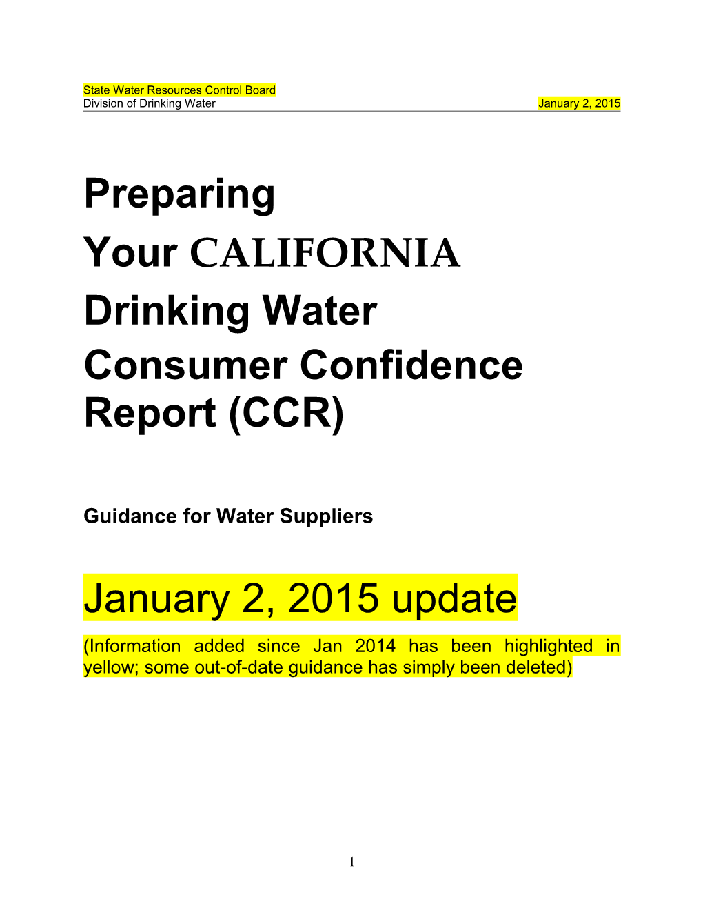 CCR Guidance Manual - for 2013 Data