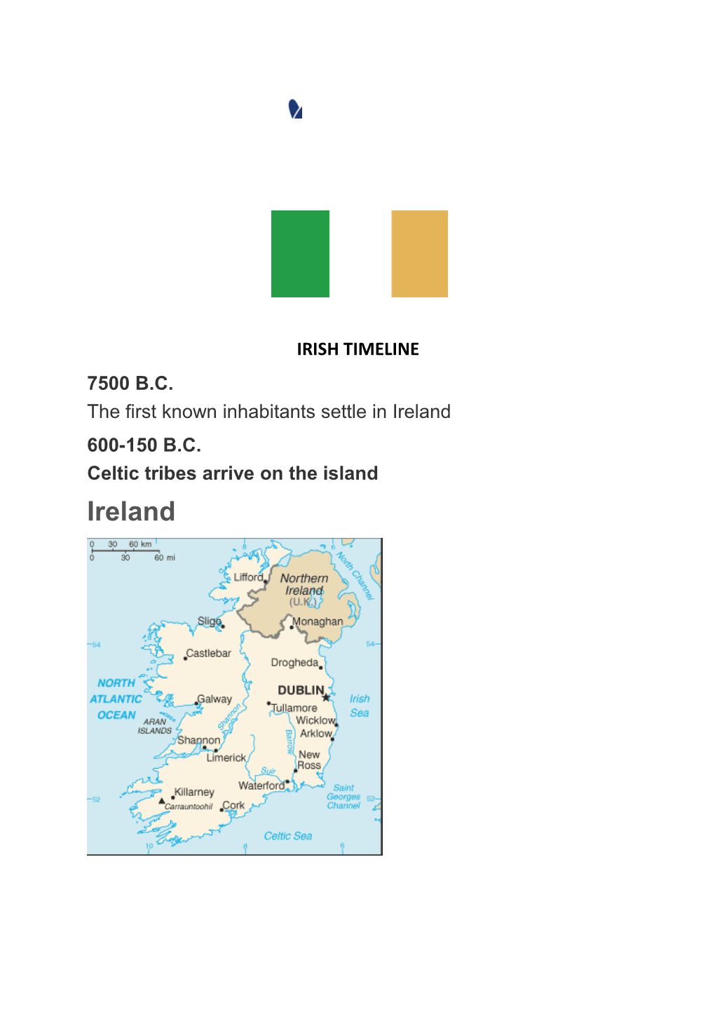 The First Known Inhabitants Settle in Ireland