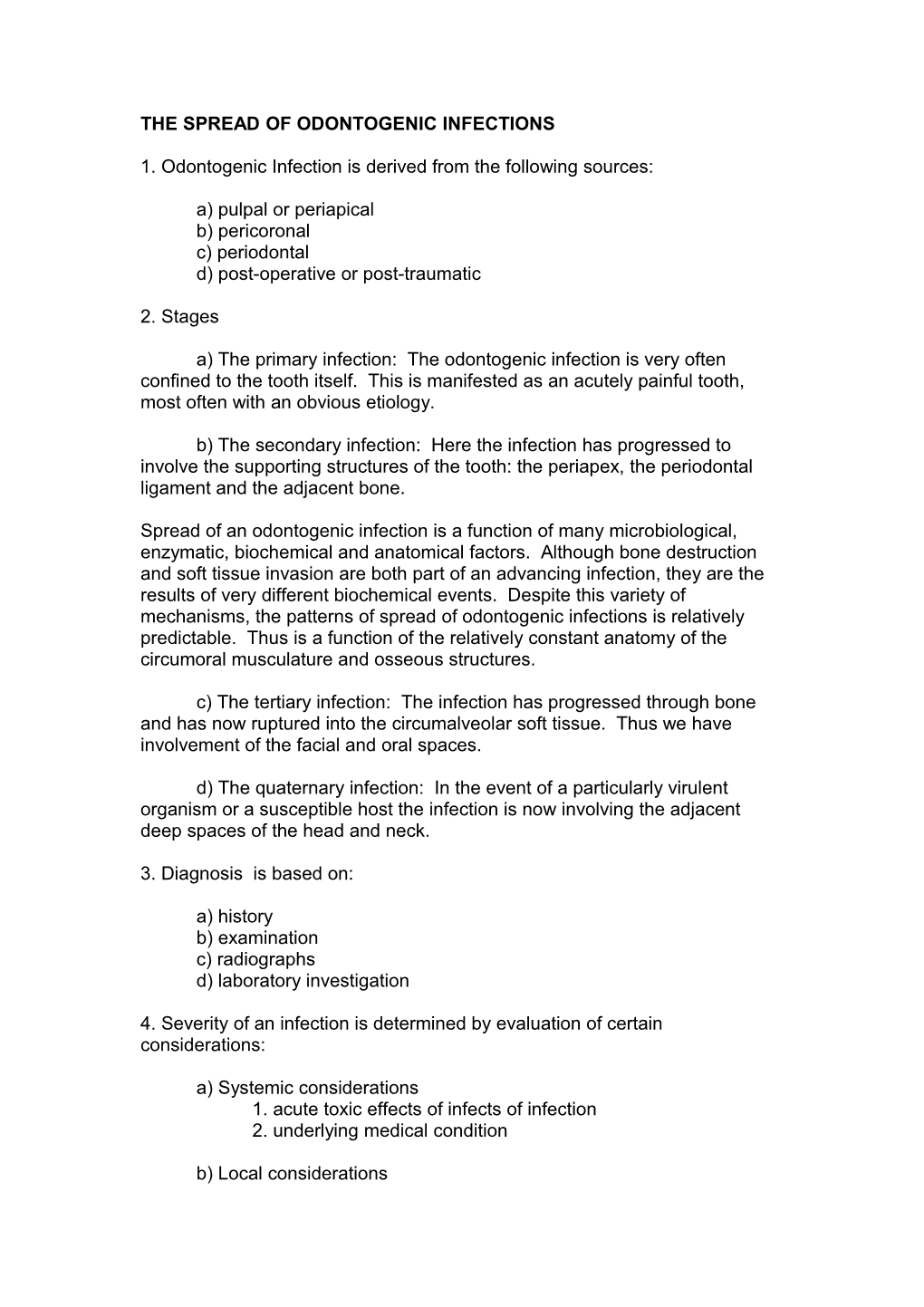 The Spread of Odontogenic Infections