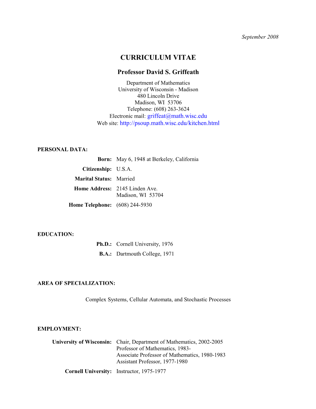 Curriculum Vitae s246