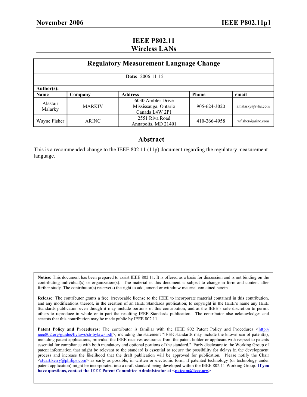 Draft P802.11P-D1.4 Specifies Tables I-1 and Table J-1 As