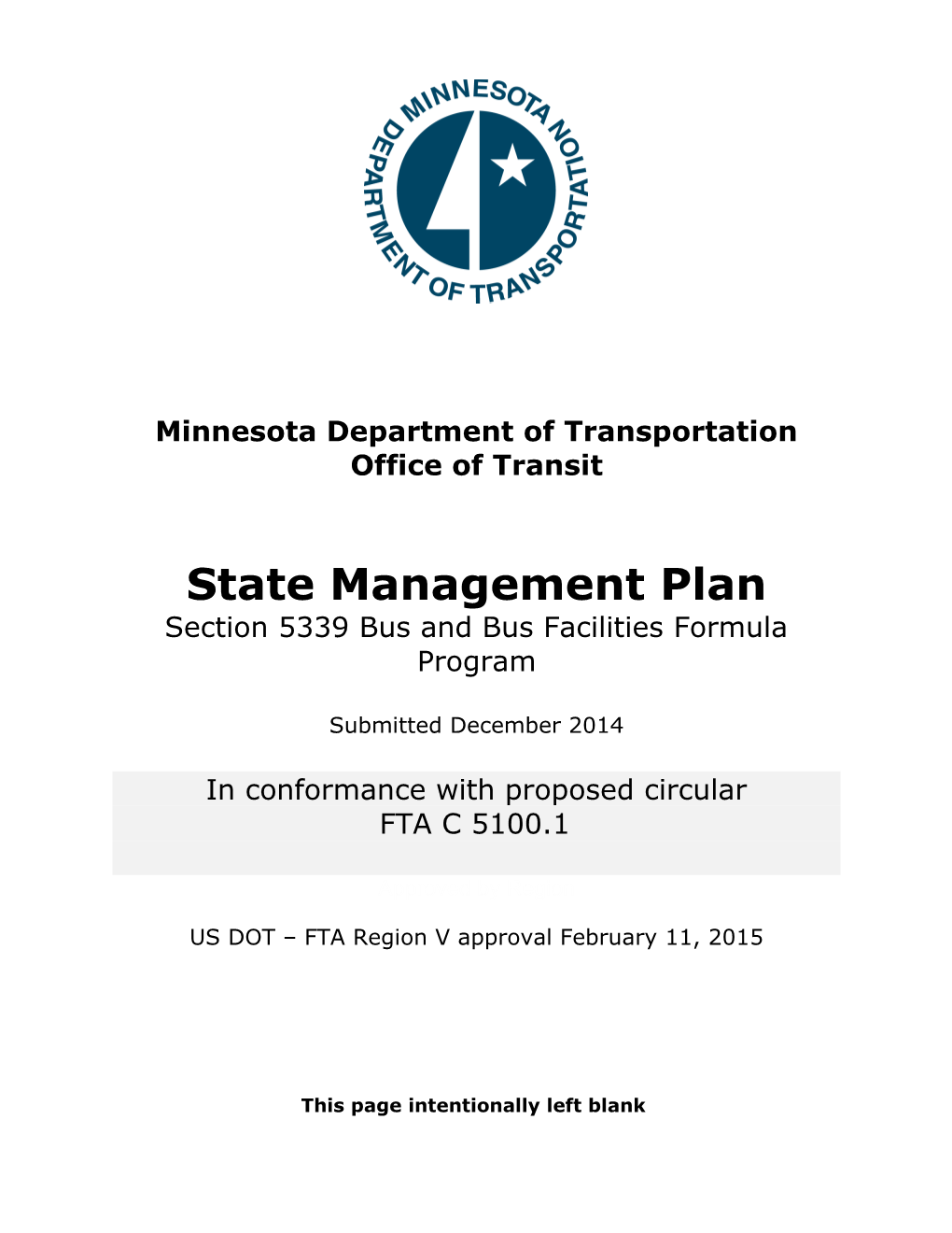 State Management Plan
