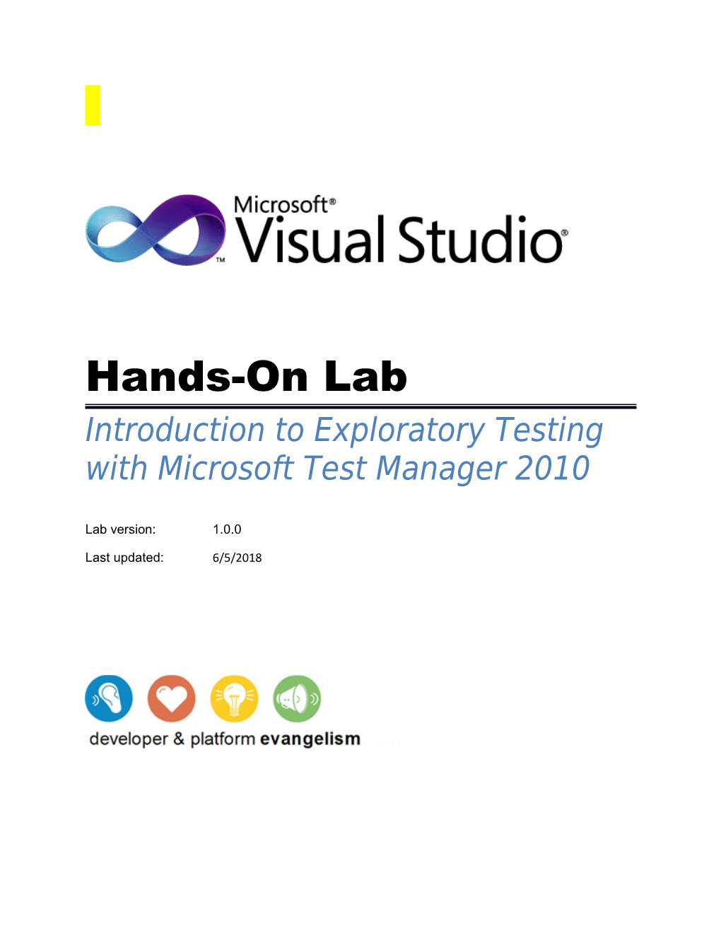 Introduction to Exploratory Testing with Microsoft Test Manager 2010