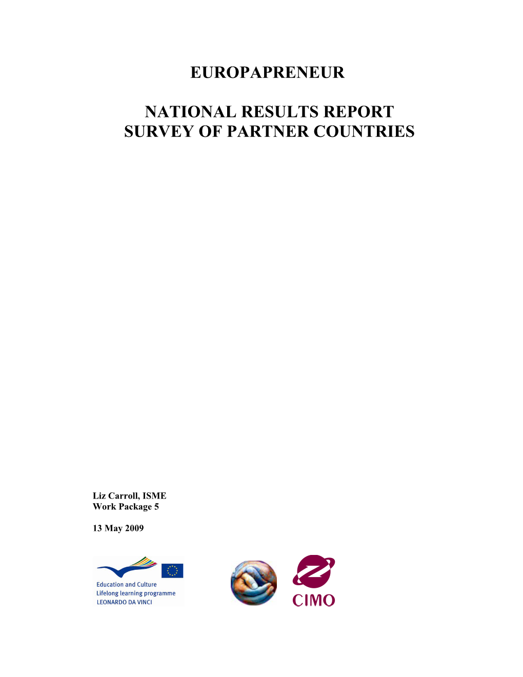 National Results Report