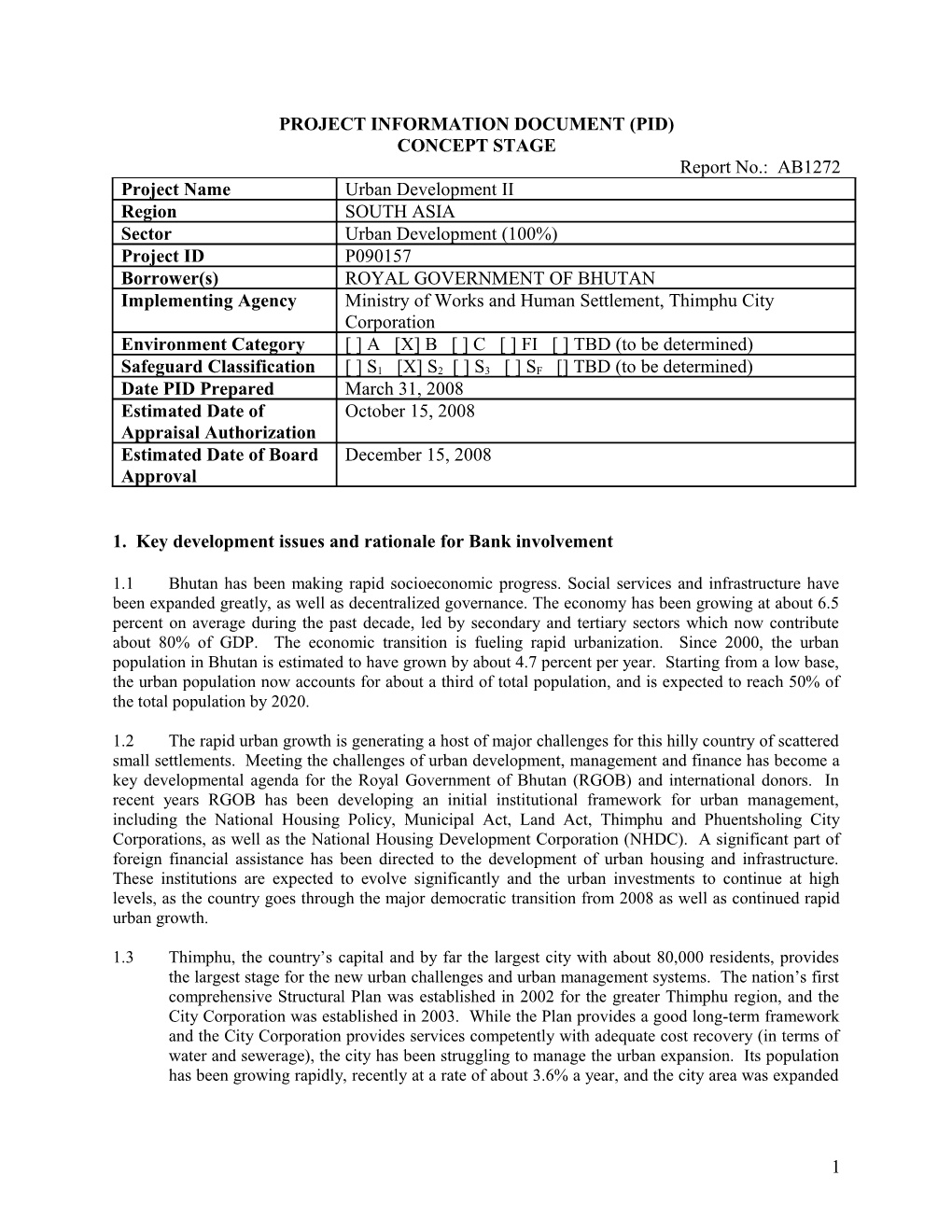 Project Information Document (Pid) s59