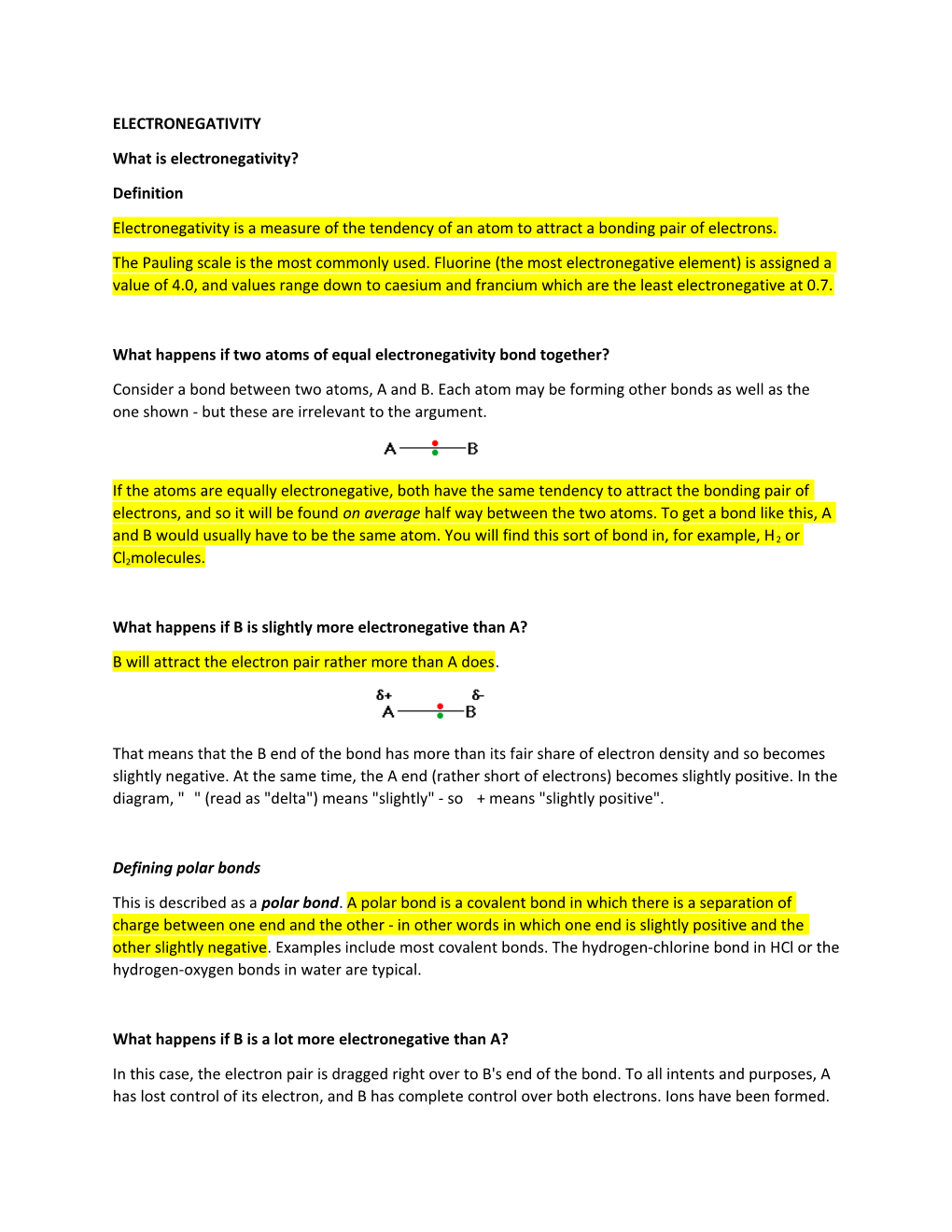 What Is Electronegativity?