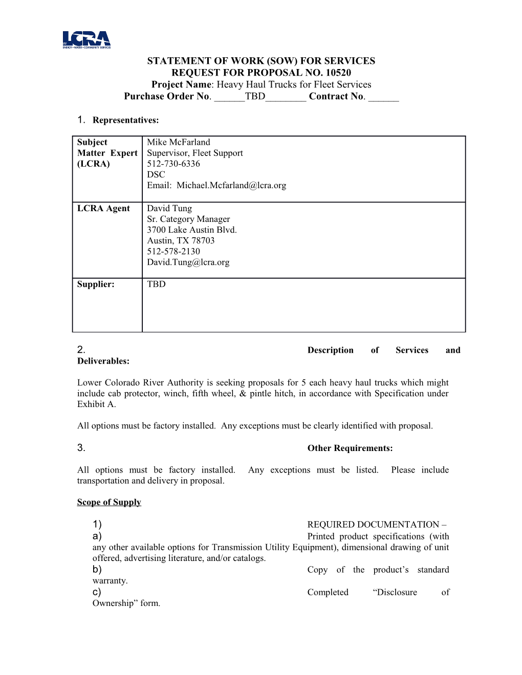 Statement of Work (With Price Breakdown)-Rev3