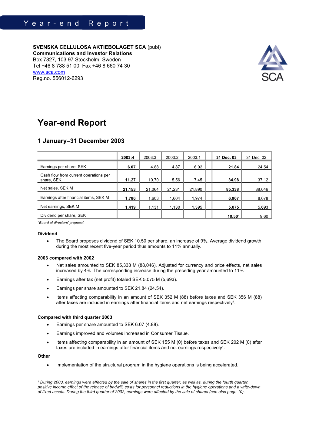 Year-End Report