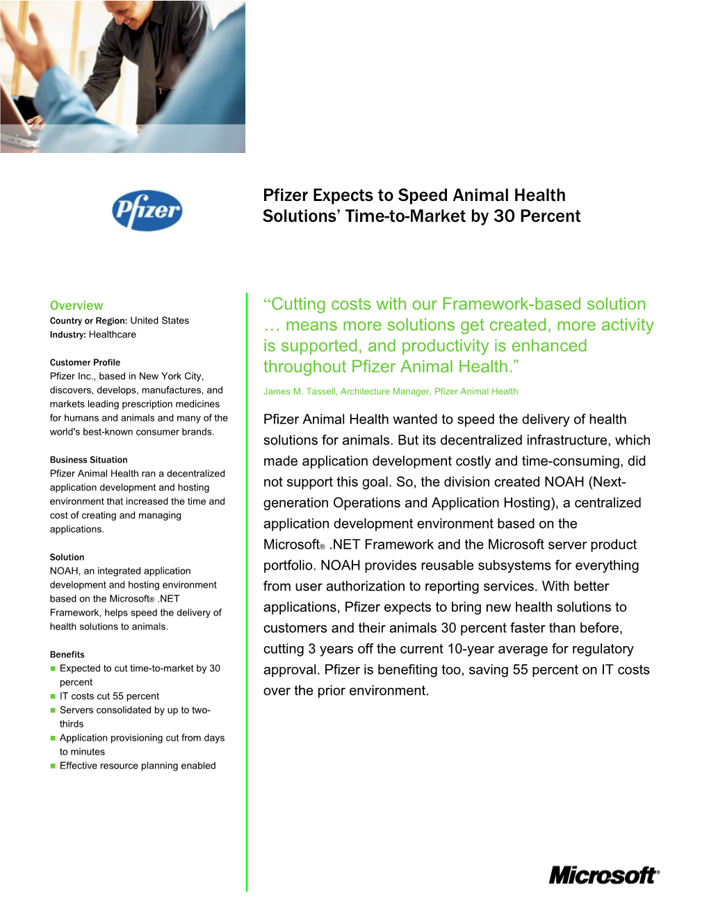 Pfizer Expects to Speed Animal Health Solutions Time-To-Market by 30 Percent