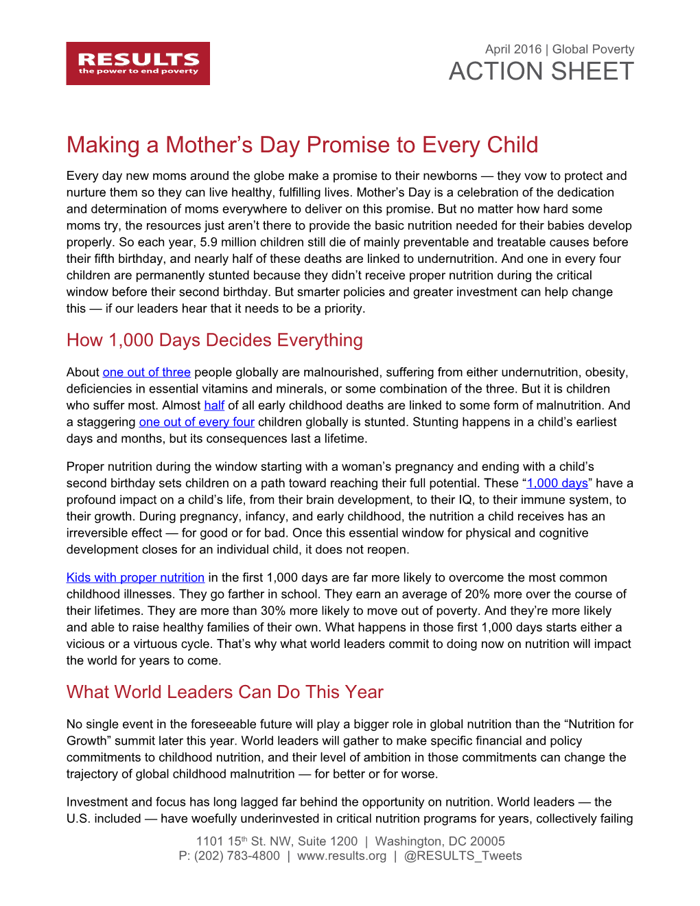 Making a Mother S Day Promise to Every Child