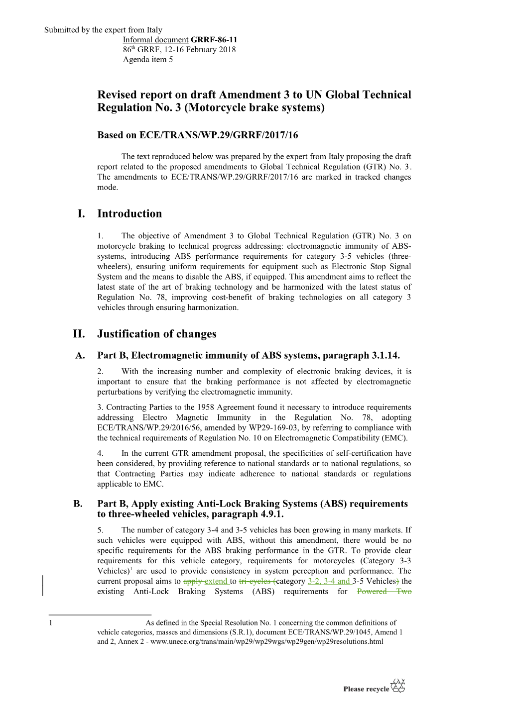 ECE/TRANS/WP.29/GRRF/2017/16 As Amended